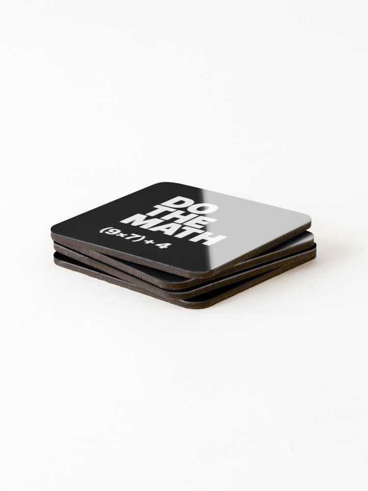 Thumbnail 4 of 5, Coasters (Set of 4), Do The Math 67 designed and sold by marcusry.