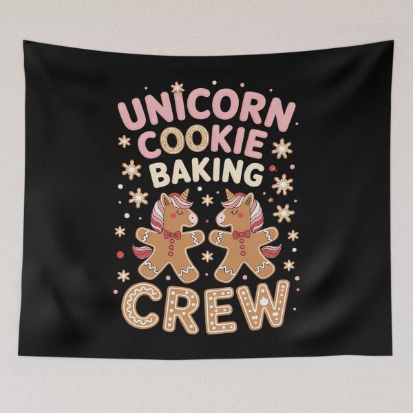 Item preview, Unicorn Cookie Baking Crew Christmas Gingerbread designed and sold by WalshDrawnLaugh.