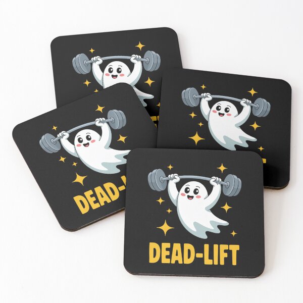 Item preview, Dead Lift Funny Ghost Gymer Halloween Weight Lifting Workout designed and sold by MinaReinger.