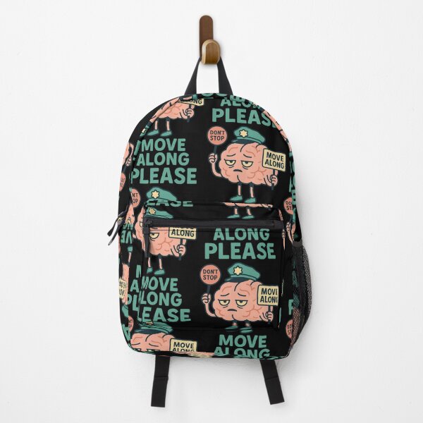 Item preview, Please Move Along Funny Brain Design designed and sold by TeeTimeTreasure.