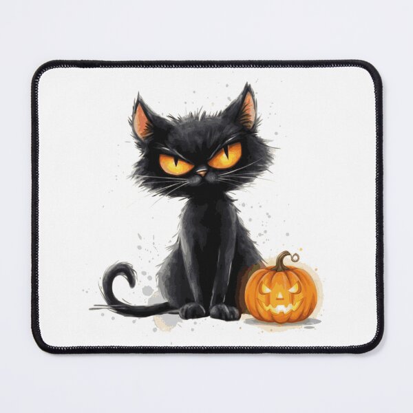 Item preview, Grumpy Black Cat Halloween designed and sold by NareArt.