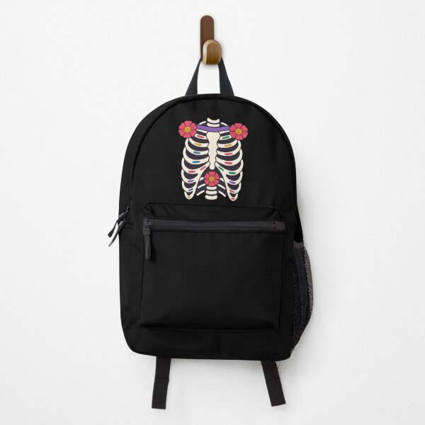 Item preview, Dia-de-Los-Muertos Floral Skeleton Rib Cage Day-of-The-Dead designed and sold by HaileyRobel.
