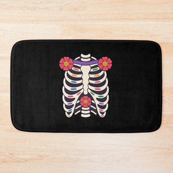Item preview, Dia-de-Los-Muertos Floral Skeleton Rib Cage Day-of-The-Dead designed and sold by HaileyRobel.