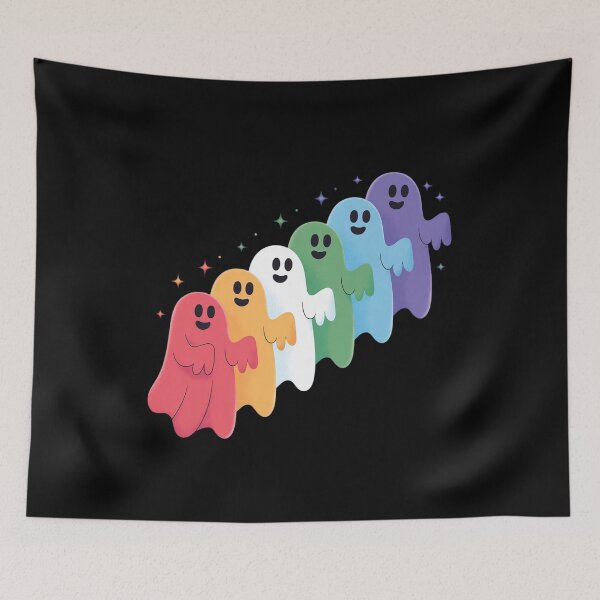 Item preview, Cute LGBTQ Ghost LGBT Halloween Ghost Rainbow Gay Pride 1 designed and sold by marcusry.