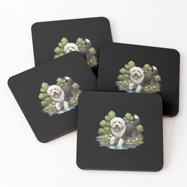Item preview, My Dear Friends, Merry Christmas,Working Herding Dog Breeds Art, Border Collie, Australian Shepherd, Belgian Malinois, Kangal, Old English Sheepdog , Dog Lover Gift, Realistic Canine Design designed and sold by chipmuckdesignn.