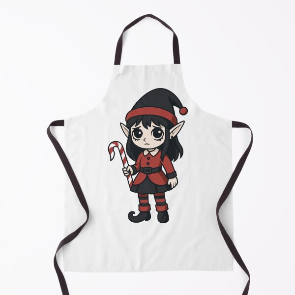 Item preview, Sad Gothic Elf – Creepy Cute Christmas Character designed and sold by Weasel Graphix.