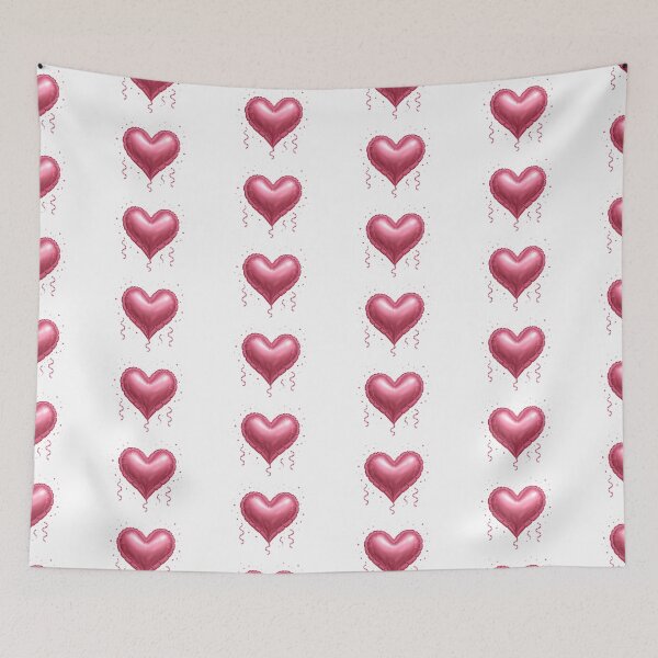 Item preview, Heart-shaped pink balloon with decorative confetti and ribbons, isolated on transparent, AI Generated designed and sold by dvoevnore.
