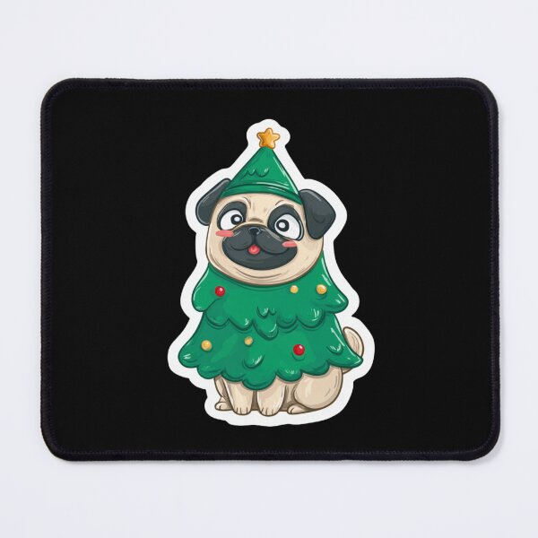 Item preview, Small Cute Pug Dressed As Christmas Tree Desing designed and sold by kndzxf.