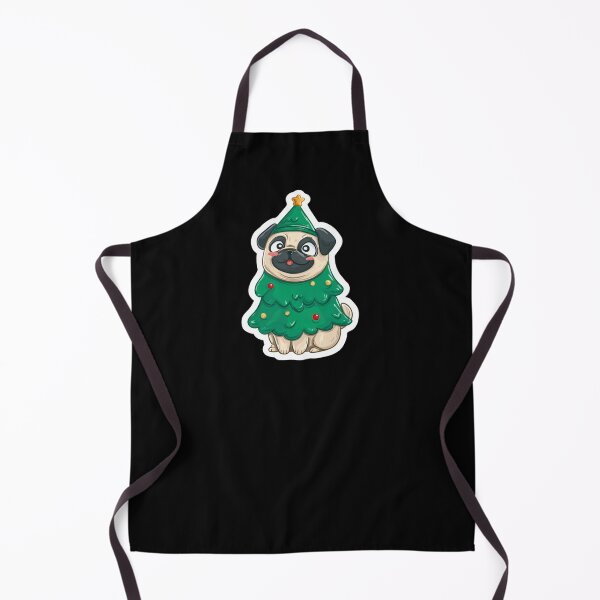 Item preview, Small Cute Pug Dressed As Christmas Tree Desing designed and sold by kndzxf.