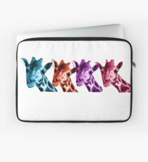 Giraffe Funny Color Heads Shirt Laptop Sleeve