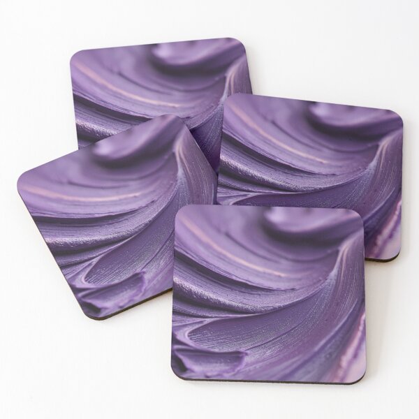 Item preview, Deep purple paint swirls on canvas designed and sold by anytka.
