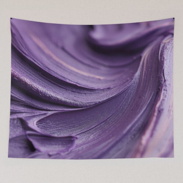 Item preview, Deep purple paint swirls on canvas designed and sold by anytka.