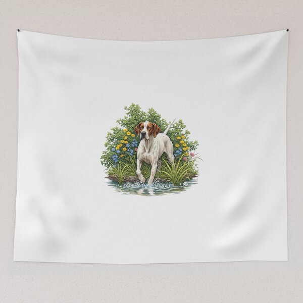 Item preview, My Dear Friends, Merry Christmas,Hunting Sporting Dog Breeds Art, Beagle, Pointer, Setter, Basset Hound, Cocker Spaniel, Weimaraner , Dog Lover Gift, Classic Canine Design designed and sold by chipmuckdesignn.