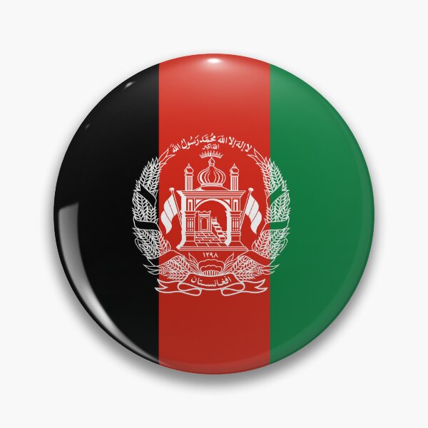 Item preview, Afghanistan National Flag Round Emblem designed and sold by NTGUILTY.