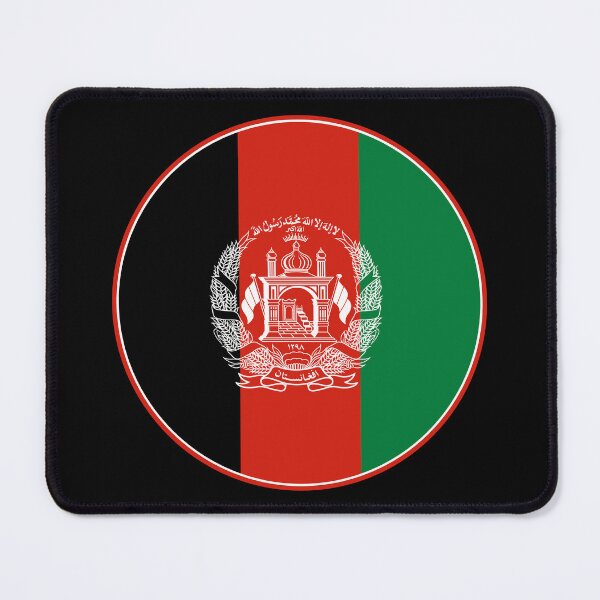Item preview, Afghanistan National Flag Round Emblem designed and sold by NTGUILTY.
