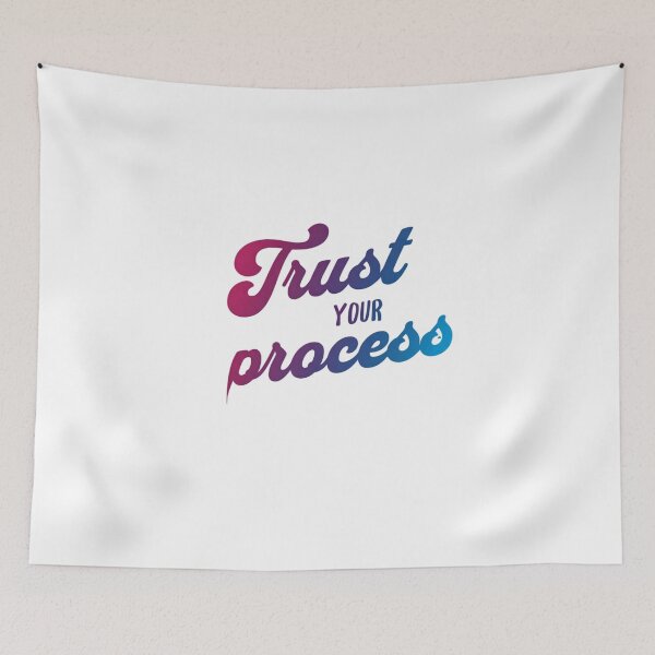 Item preview, Trust The Process Motivational Saying | Self-Belief & Mindfulness Typography Art designed and sold by SoulFlex.