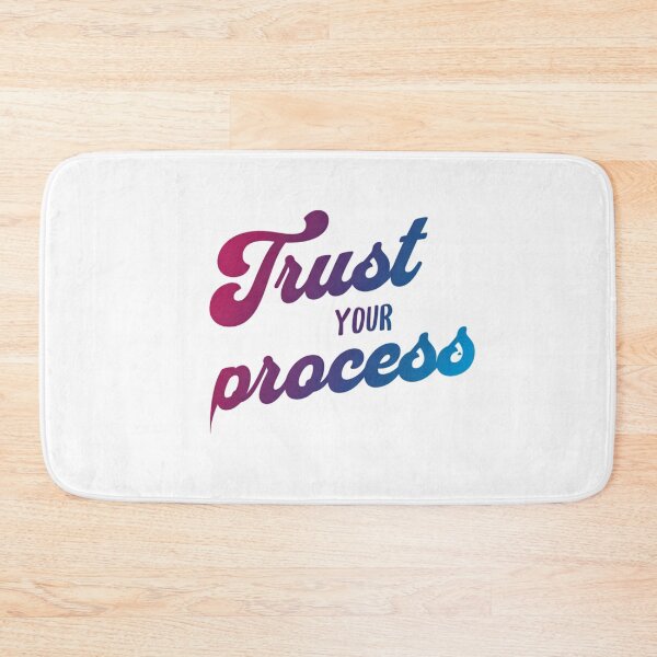 Item preview, Trust The Process Motivational Saying | Self-Belief & Mindfulness Typography Art designed and sold by SoulFlex.