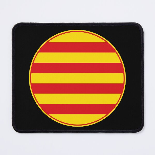 Item preview, Catalonia Official Flag Round Design designed and sold by NTGUILTY.