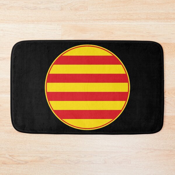 Item preview, Catalonia Official Flag Round Design designed and sold by NTGUILTY.