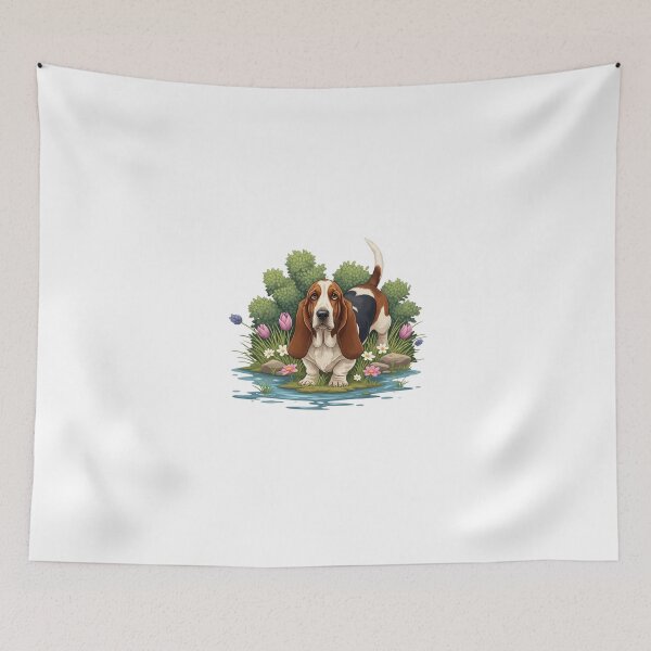 Item preview, My Dear Friends, Merry Christmas,Hunting Sporting Dog Breeds Art, Beagle, Pointer, Setter, Basset Hound, Cocker Spaniel, Weimaraner , Dog Lover Gift, Classic Canine Design designed and sold by chipmuckdesignn.