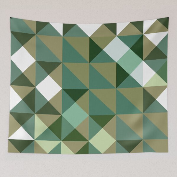 Item preview, ORDernary Sage – Retro MCM pattern in harmonious green tones designed and sold by EMJAYHeiss.