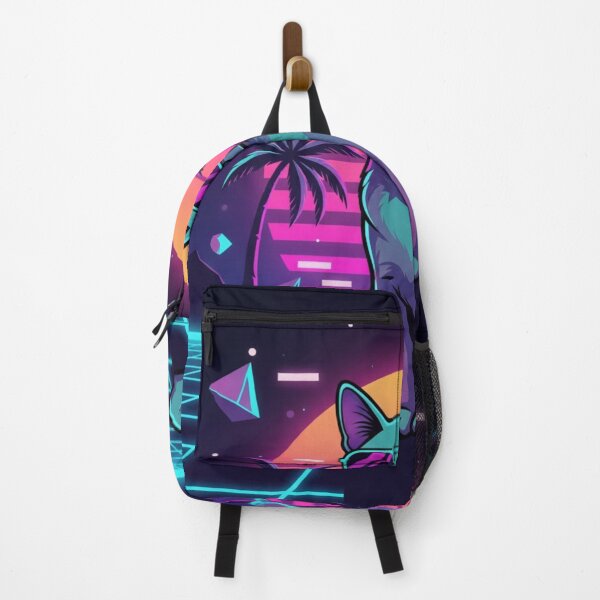 Item preview, Retro Neon Cat – Cool Synthwave Sunset Cat Art – Vaporwave Aesthetic Cat Lover Gift Design designed and sold by MadeByACJ.