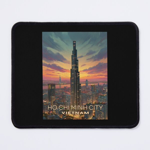 Item preview, A Travel Illustration of Ho Chi Minh City - Vietnam designed and sold by GoodOldVintage.