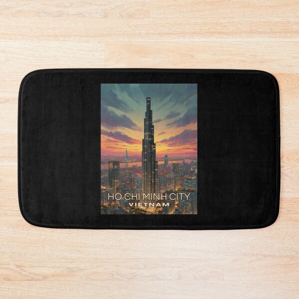 Item preview, A Travel Illustration of Ho Chi Minh City - Vietnam designed and sold by GoodOldVintage.