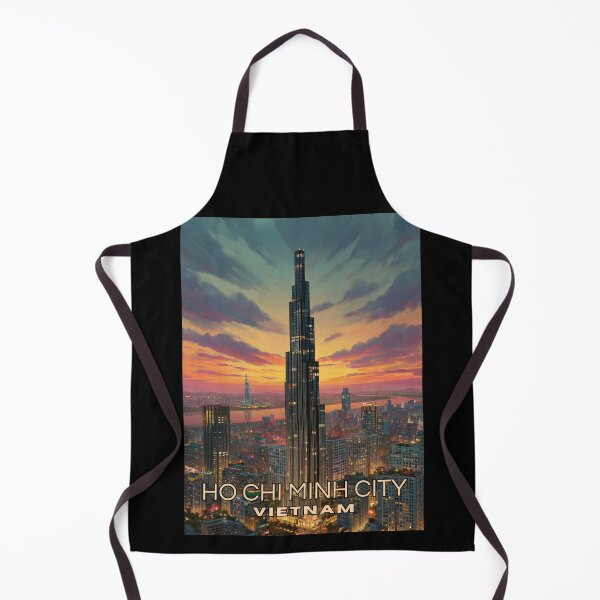 Item preview, A Travel Illustration of Ho Chi Minh City - Vietnam designed and sold by GoodOldVintage.