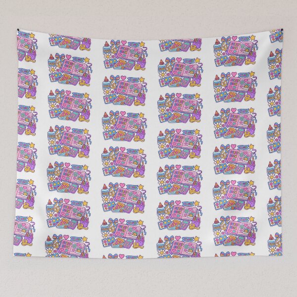 Item preview, Scrapbook supplies in colorful maximalist style, perfect for back to school creativity, AI generated designed and sold by dvoevnore.