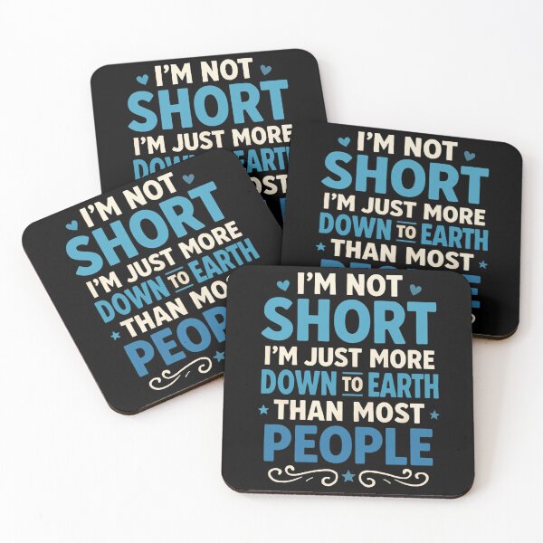 Item preview, Funny Sarcastic - I'm Not Short I'm Just More Down to Earth designed and sold by Jaanussar.