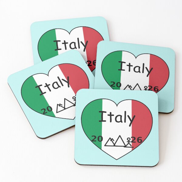 Item preview, Italy 2026 Winter Games Design | Winter Alpine Sports Fan  | Skiing, Snowboarding & Ice Hockey with Italia Flag designed and sold by Pjotre7.