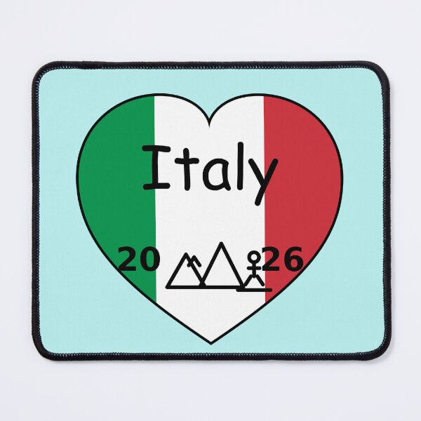 Item preview, Italy 2026 Winter Games Design | Winter Alpine Sports Fan  | Skiing, Snowboarding & Ice Hockey with Italia Flag designed and sold by Pjotre7.