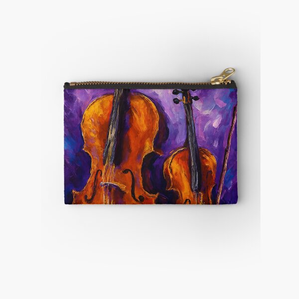 Item preview, Violin and Cello Against Purple Background designed and sold by Joey Santiago.