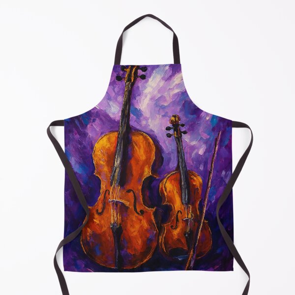 Item preview, Violin and Cello Against Purple Background designed and sold by Joey Santiago.