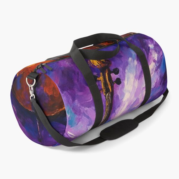 Item preview, Violin and Cello Against Purple Background designed and sold by Joey Santiago.