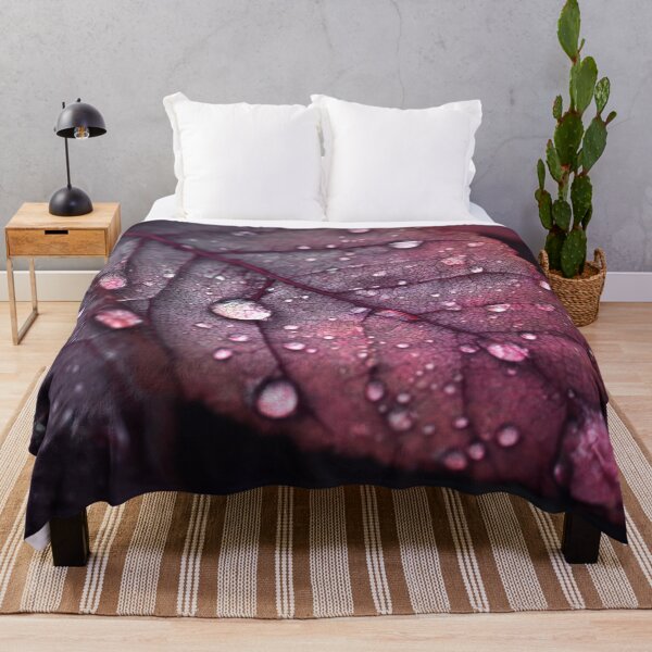 Item preview, Purple leaves glistening after rain designed and sold by anytka.