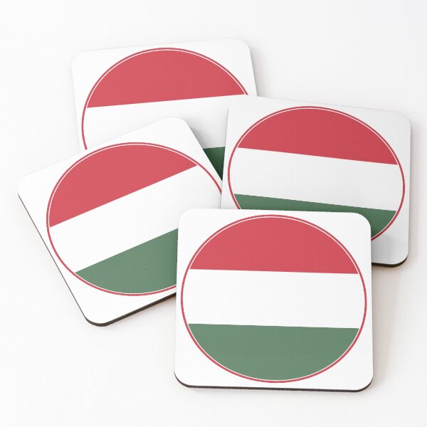 Item preview, Hungary Flag Round Design designed and sold by NTGUILTY.