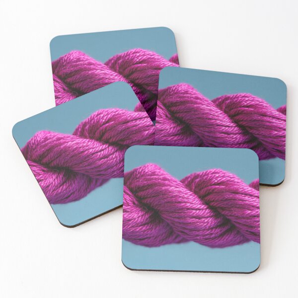 Item preview, Twisted pink yarn for crafts designed and sold by anytka.