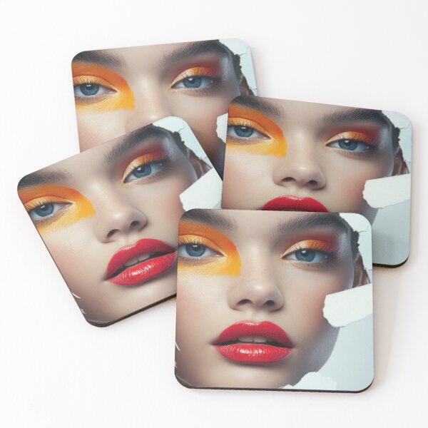 Item preview, Bold makeup art with vibrant colors designed and sold by anytka.