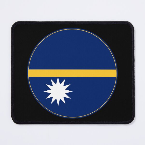 Item preview, Nauru Flag Round Design designed and sold by NTGUILTY.