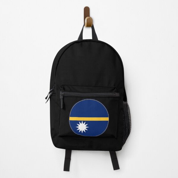 Item preview, Nauru Flag Round Design designed and sold by NTGUILTY.