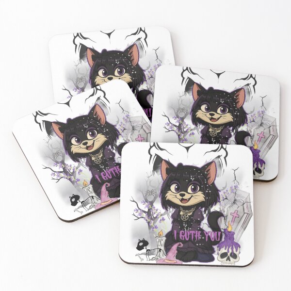Item preview, I Goth You – Cute Gothic Cat Witch designed and sold by Mars.Pen.Studio.