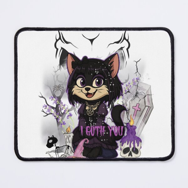 Item preview, I Goth You – Cute Gothic Cat Witch designed and sold by Mars.Pen.Studio.