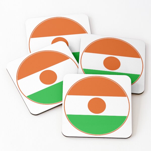 Item preview, Niger Flag Round Design designed and sold by NTGUILTY.
