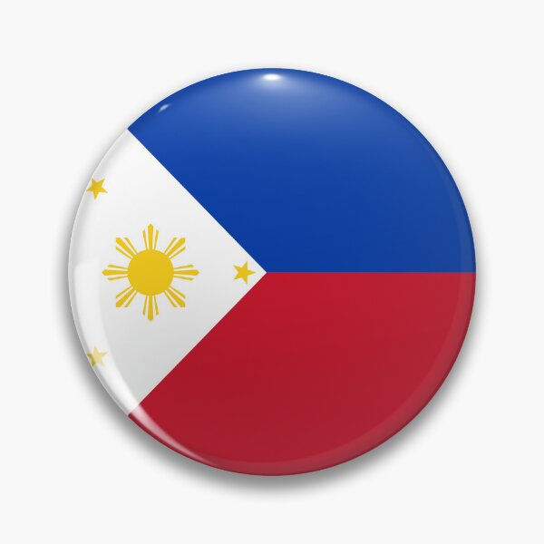 Item preview, Philippines Flag Round Design designed and sold by NTGUILTY.