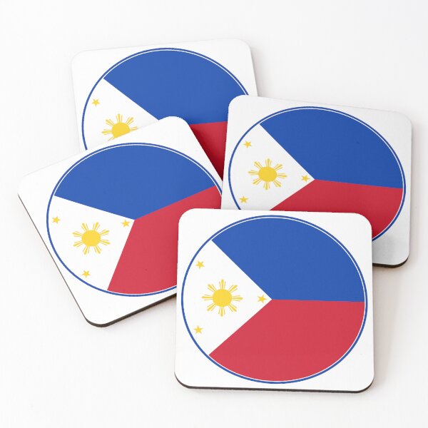 Item preview, Philippines Flag Round Design designed and sold by NTGUILTY.