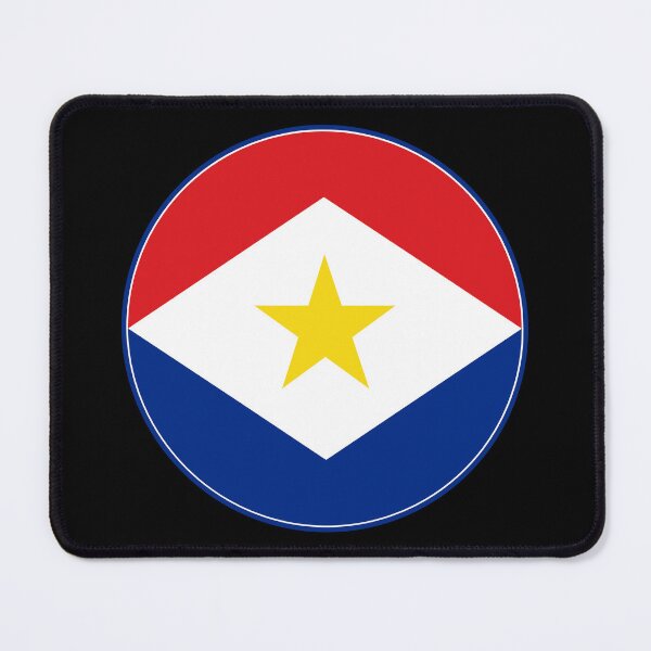 Item preview, Saba Flag Round Design designed and sold by NTGUILTY.