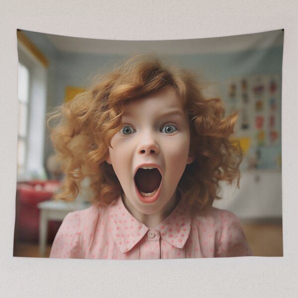 Item preview, Child expressing excitement at home designed and sold by anytka.