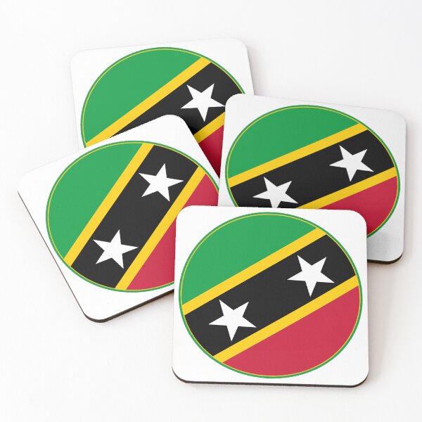 Item preview, Saint Kitts and Nevis Flag Round Design designed and sold by NTGUILTY.